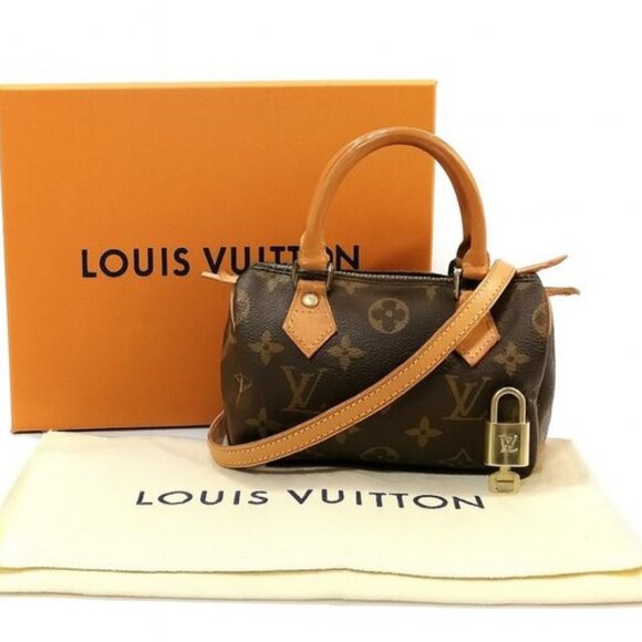 Louis Vuitton Handbags - Authentic Louis Vuitton Monogram Mini Sac HL Speedy Nano Bag Vintage Purse Y2K